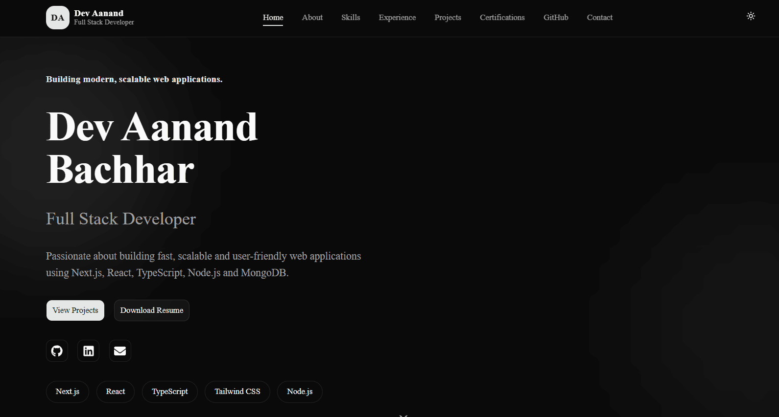 Developer Portfolio